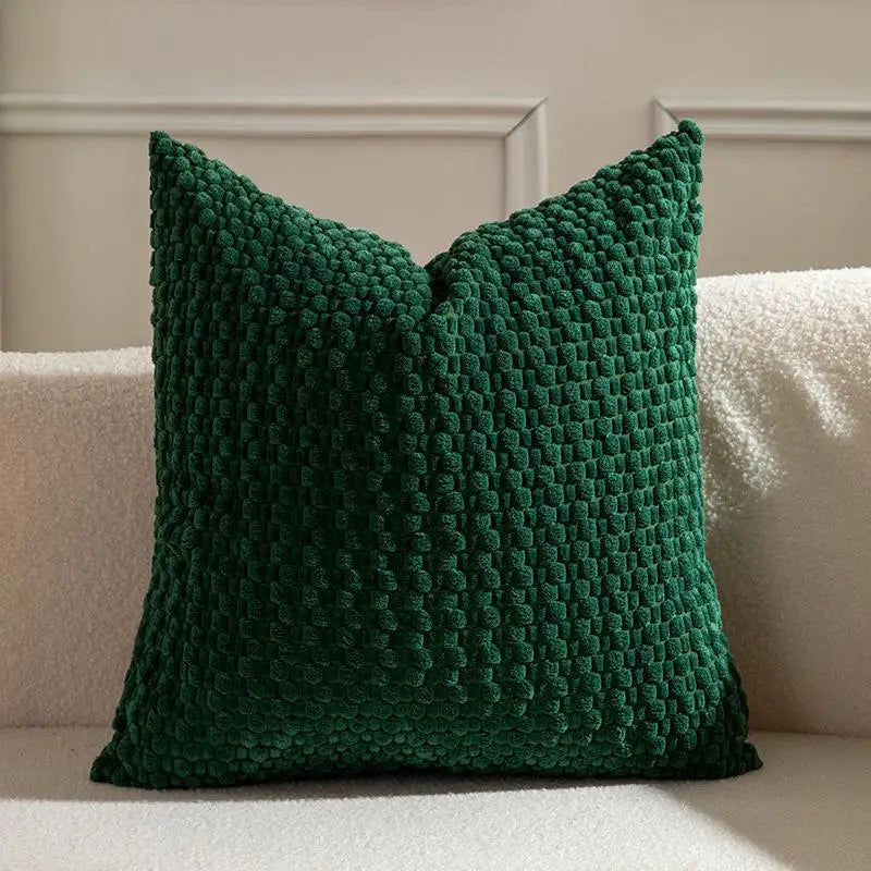 Soft Velvet Double-Sided Design Sofa Cushion Cover, Office Backrest Cushion Cover, Bedside Cushion Cover, Durable