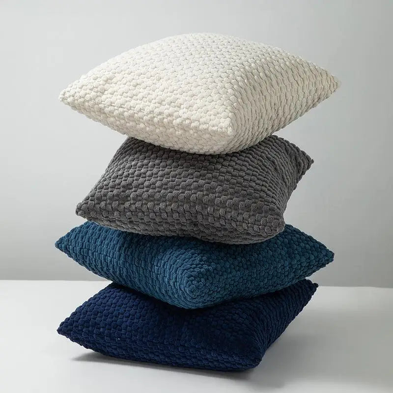 Soft Velvet Double-Sided Design Sofa Cushion Cover, Office Backrest Cushion Cover, Bedside Cushion Cover, Durable