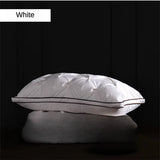 95% Goose down Pillow White Cotton Pillowcover Rectangle Bedroom Sleep 5-Star Hotel Pillow Low-Mid-High Pillows for Sleeping