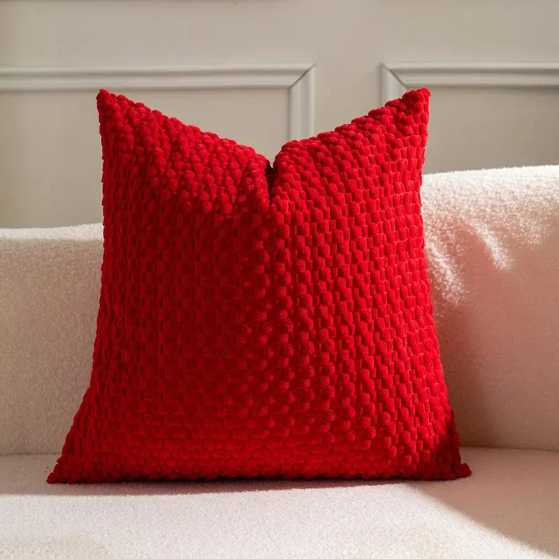 Soft Velvet Double-Sided Design Sofa Cushion Cover, Office Backrest Cushion Cover, Bedside Cushion Cover, Durable