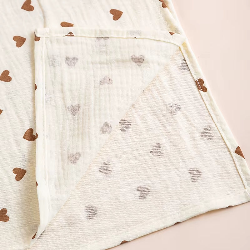 100X100Cm Baby Receive Blanket for Newborn Cotton Muslin Swaddle Blanket Bedding Infant Bath Towel Baby Items Mother Kids