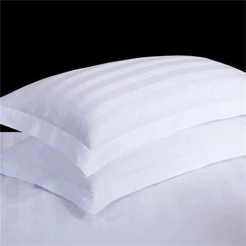1Pc 100% Cotton Pillow Case Classice White Stripe Pillow Cover Home Bedroom Hotel Bedding Pillowcase Pillow Sham