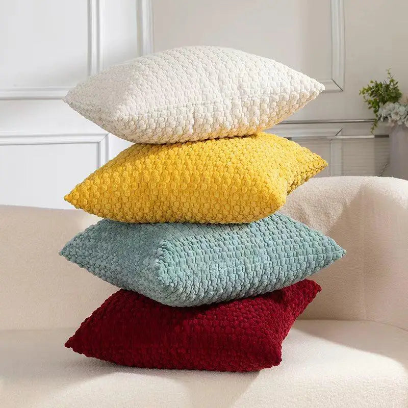 Soft Velvet Double-Sided Design Sofa Cushion Cover, Office Backrest Cushion Cover, Bedside Cushion Cover, Durable