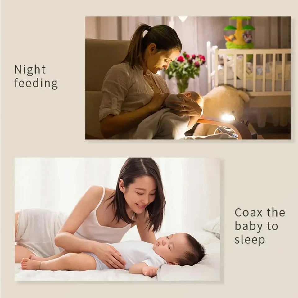 RGB Sleep White Noise Machine with Soothing Sound Touchable Rechargeable LED Night Light Relaxing Audio & Sleep Lamp for Baby