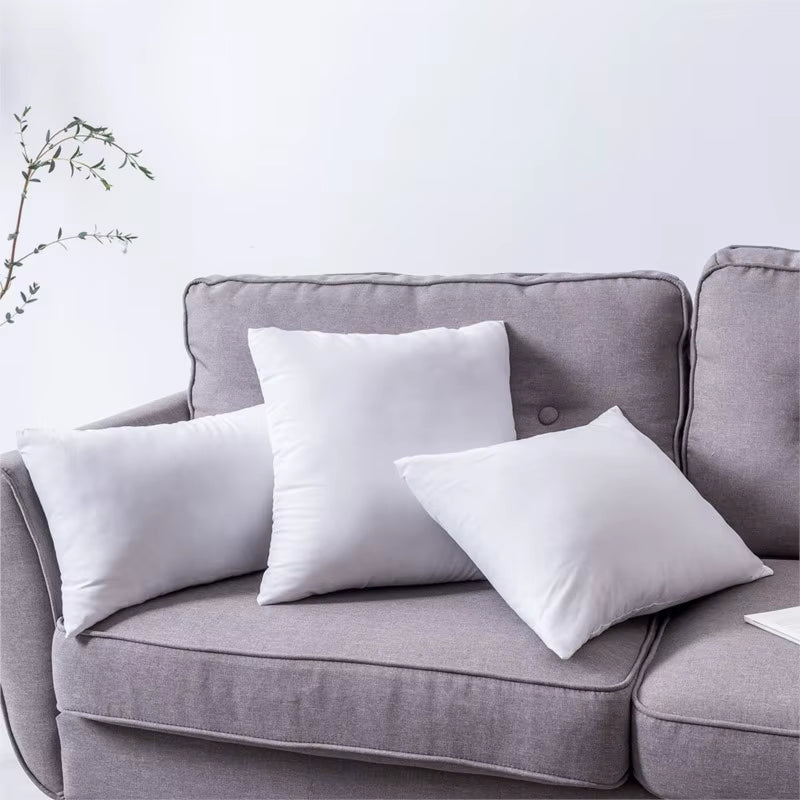 Standard White Bounce Back Pillow Cushion Core Sofa Car Seat Home Interior Decor Pillows30X30/40X40/45X45/60X80Cm