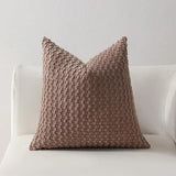 Soft Velvet Double-Sided Design Sofa Cushion Cover, Office Backrest Cushion Cover, Bedside Cushion Cover, Durable