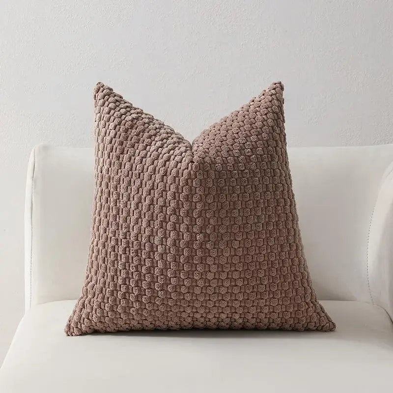 Soft Velvet Double-Sided Design Sofa Cushion Cover, Office Backrest Cushion Cover, Bedside Cushion Cover, Durable
