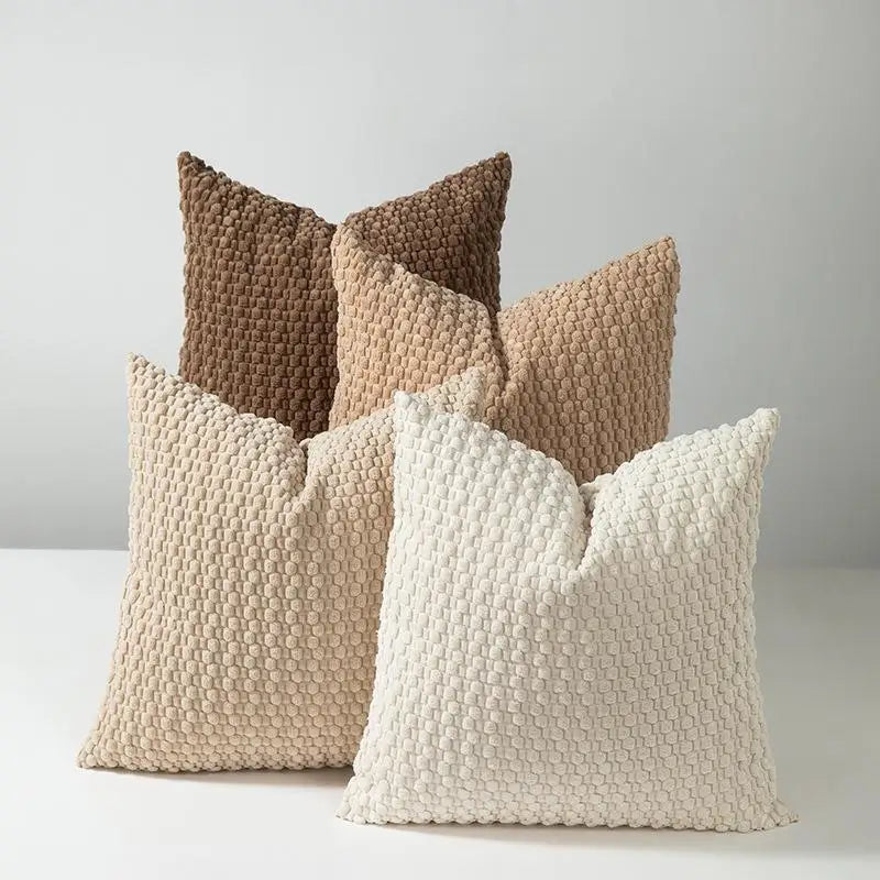 Soft Velvet Double-Sided Design Sofa Cushion Cover, Office Backrest Cushion Cover, Bedside Cushion Cover, Durable