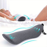 1Pc Orthopedic Memory Foam Lumbar Pillow for Lower Back Relief and Support - Perfect for Side Sleepers, Pregnancy, and Maternity