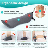 1Pc Orthopedic Memory Foam Lumbar Pillow for Lower Back Relief and Support - Perfect for Side Sleepers, Pregnancy, and Maternity