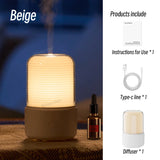 KINSCOTER Portable Mini Aroma Diffuser USB Air Humidifier Essential Oil Night Light Cold Mist Maker Sprayer for Home Gift