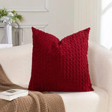 Soft Velvet Double-Sided Design Sofa Cushion Cover, Office Backrest Cushion Cover, Bedside Cushion Cover, Durable