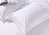 1Pc 100% Cotton Pillow Case Classice White Stripe Pillow Cover Home Bedroom Hotel Bedding Pillowcase Pillow Sham