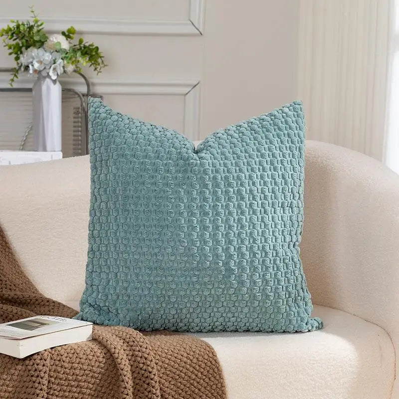 Soft Velvet Double-Sided Design Sofa Cushion Cover, Office Backrest Cushion Cover, Bedside Cushion Cover, Durable
