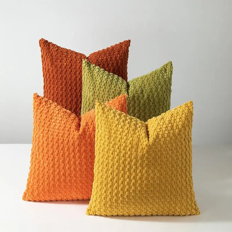 Soft Velvet Double-Sided Design Sofa Cushion Cover, Office Backrest Cushion Cover, Bedside Cushion Cover, Durable