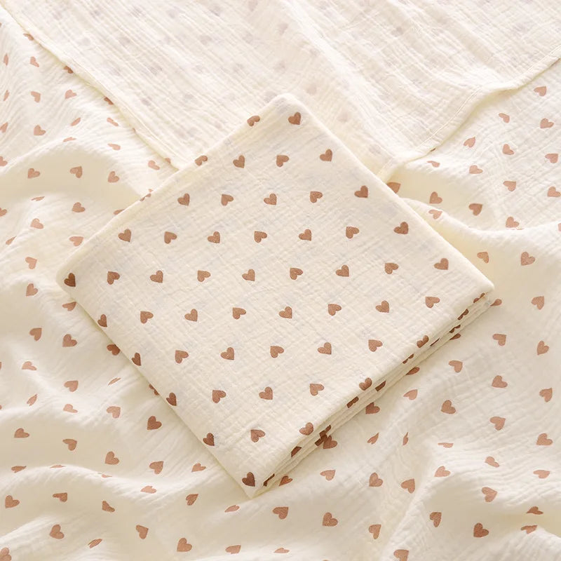 100X100Cm Baby Receive Blanket for Newborn Cotton Muslin Swaddle Blanket Bedding Infant Bath Towel Baby Items Mother Kids