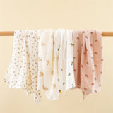 80X65Cm Muslin Squares Baby Swaddle Blanket Newborn Diaper Bedding Cotton Stroller Blankets Babies Accessories Infant Nap Cover