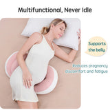 Pregnancy Pillow with 1Pc Free an Auxiliary Pillow Cotton Waist Support Pillow for Pregnant Women Sleeping Body Pillow
