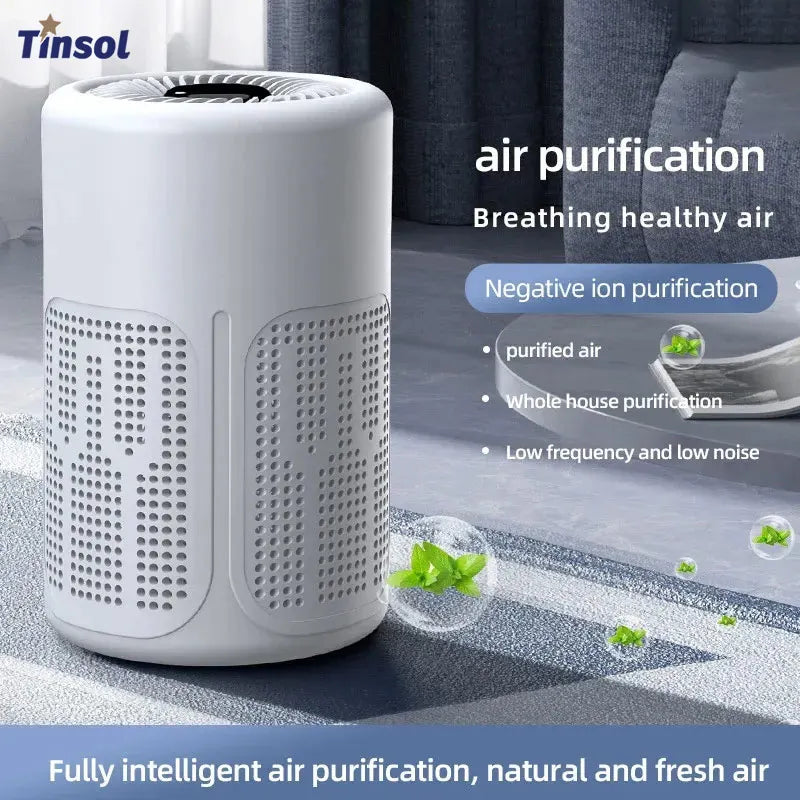 New Mini Air Purifier HEPA Filter Uses Negative Ion Technology to Eliminate Formaldehyde Odors Smoke and Dust Particles