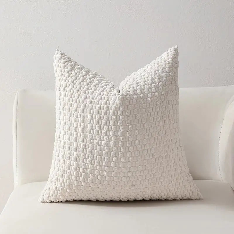 Soft Velvet Double-Sided Design Sofa Cushion Cover, Office Backrest Cushion Cover, Bedside Cushion Cover, Durable
